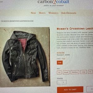Carbon2Cobalt Women’s Leather Jacket